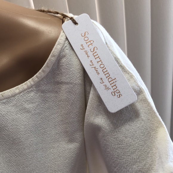 SOFT SURROUNDINGS Gauge Top Only. 100% cotton. Size 14 - Picture 9 of 10